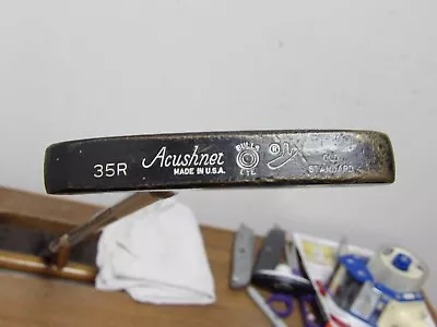 Titleist Acushnet Bullseye Black 35R Old Standard 34 1/2  Putter Very Nice!! • $50.94