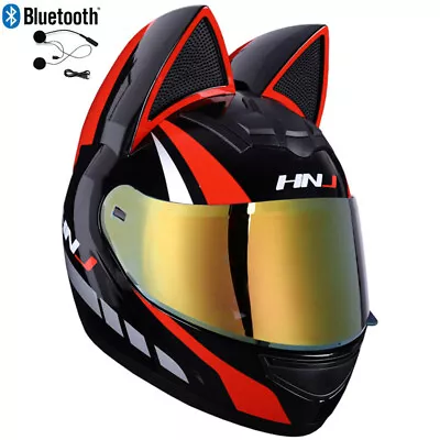 DOT CAT Ear Bluetooth Motorcycle Helmets Off Road Motorcross FULL FACE Helmets • $132.99
