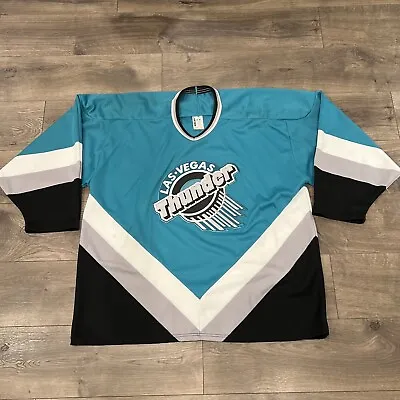 VTG Las Vegas Thunder BLANK Hockey Jersey Bauer Men's 2XL XXL • $200