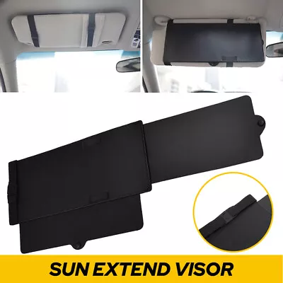 Car Shade Fit Sun Extend Visor Shield Anti Glare Extension Driving Universal • £17.49