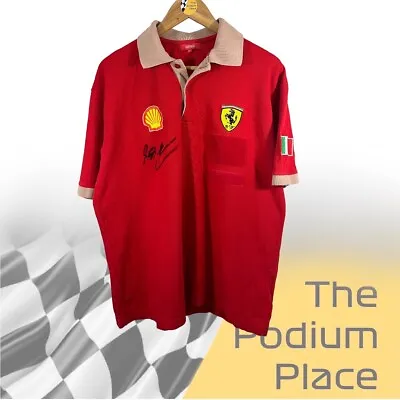 Formula 1 Ferrari Team Wear Polo Shirt Signed By Michael Schumacher 😎 • $466.91