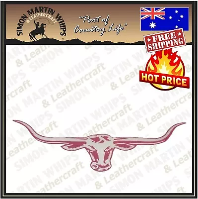 RM Williams Longhorn OFFICIAL GENUINE LICENSED RMW Car Sticker Decal 70cm PINK • $25.08