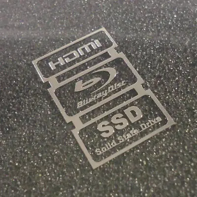 HDMI BlueRay SSD Metal Label / Aufkleber / Sticker / Badge / Logo 20 X 30mm[432] • $3.19