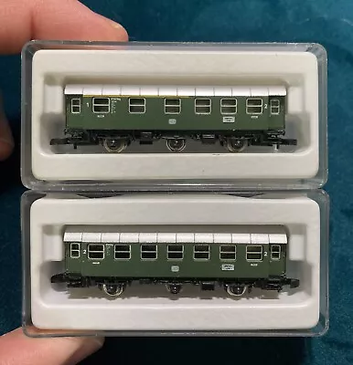 Z Scale Marklin Mini-Club Six Wheel Passenger Cars In Original Boxes • $60