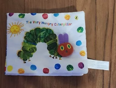 Eric Carle The Very Hungry Caterpillar Plush BOOK Soft Toy Sensory Baby Fabric • $10