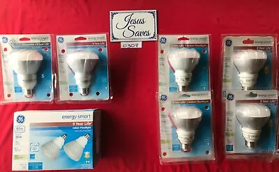 8- GE Energy Smart  FloodLight R30 CFL Light Bulb 65w Uses 16w       0308 • $25