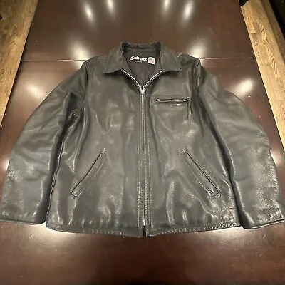 Schott NYC Pebble Leather Jacket Model 135 46 • $330