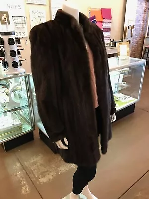 Womens Real Mink Fur Coat Avanti Brown  • $2000