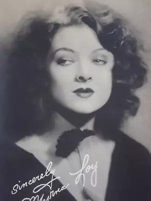 Vtg 1929 Hollywood Glam Myrna Loy Stylish Pose Stunning Orig Signed 180 Photo A+ • $145