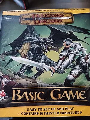 2004 Wizards Dungeons & Dragons Basic Game Complete 16 Figurines & Dice. • $60