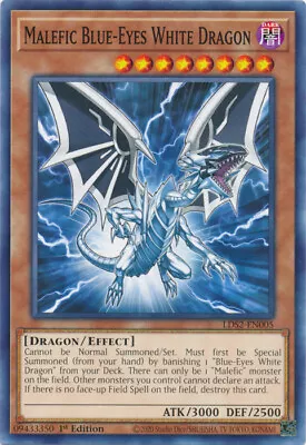 Yugioh Malefic Blue-Eyes White Dragon - 1st Edition - NM+ Card • $4.50