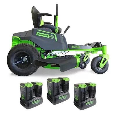 Greenworks Pro 60V 6x 8.0Ah Brushless Lithium-Ion 42” Zero Turn Ride On Mower • $10499