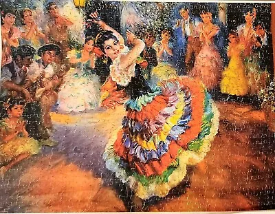 Old Victory Wood Puzzle OLE GITANA Flamenco Spanish Dancer 800 Pieces 24 X18  • $135