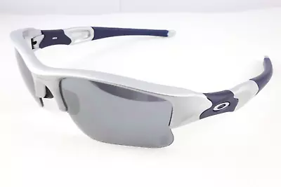 Oakley Flack Jacket XLJ Sunglasses Silver Frame Black Iridium Lens Major League • $116.10