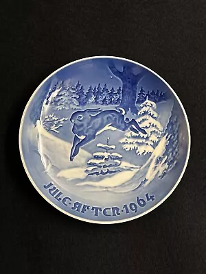 Bing & Grondahl B&G 1964 Christmas Porcelain Plate Grantreet Rabbit H C Andersen • $18