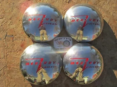$249.95 • Buy 1940 Mercury Custom, Sedan, Eight ~poverty~ Dog Dish Hubcaps, Set Of 4