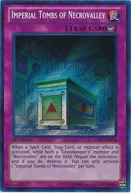 Imperial Tombs Of Necrovalley LVAL-EN076 Secret Rare 1st Edition • £3.88