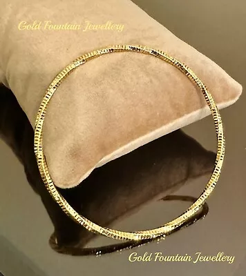 22k Lady’s 22Ct Adult Size Gold Filled Bangles Bracelet Size 2.4 • £7.50