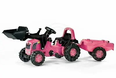 £129.82 • Buy Rolly Toys - PINK GIRLS Ride On Pedal Tractor Loader Matching Trailer Age 2 1/2+