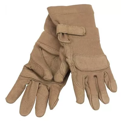 USGI USMC Military Nomex Combat Gloves Tan Leather Aramid Sz Medium GEC New • $18.99