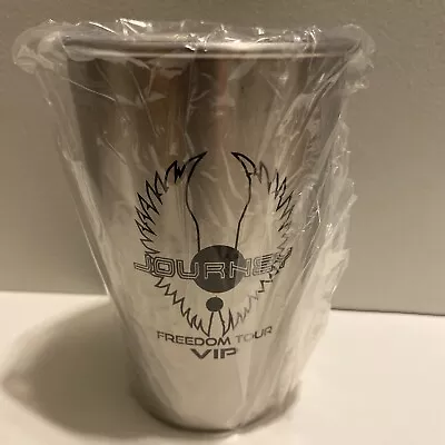 Journey Freedom Tour VIP Stainless Steel Cup New In Plastic Drinking Cup Glass • $9.95