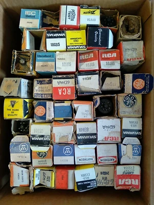 $18.99 • Buy 8983 Huge Lot Of Misc Brands 6eh4 6ec4 12bq6 10ja5 18gb5 6hv5  Vacuum Tubes 
