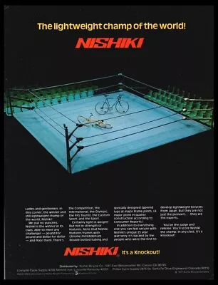 1977 Nishiki-Vintage ORIGINAL Bike/Bicycle Print Ad/mini Poster-1970's -2 • $9.95