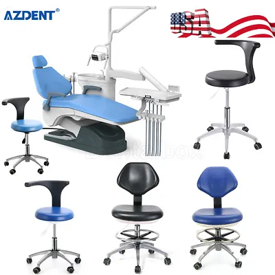 US Dental Unit Chair DC Motor/ Dentist Stool PU Leather Adjustable Rolling Chair • $110.39