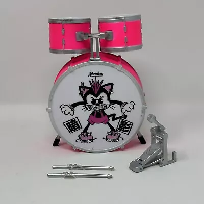 Rainbow Shadow High Marathon Pinkett Drum Set With Drumsticks  For Doll • $5.99