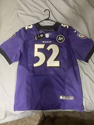 Nike Ray Lewis Baltimore Ravens On Field Jersey Purple Size 48 - New With Tag • $50