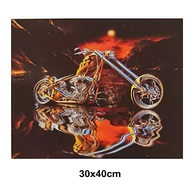 5D Diamond Art Painting Craft Kit 30x40 Canvas Full Drill: MOTOR CYCLE • $24.90