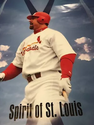 RARE MARK MCGWIRE Spirit Of St Louis 1998COSTACOS  SPORTS Vintage POSTER 35”x23” • $19