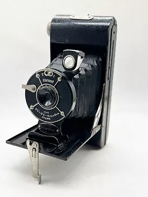 £4.99 • Buy Vintage / Antique Old All Metal Cased Coronet Photograph Camera Folding