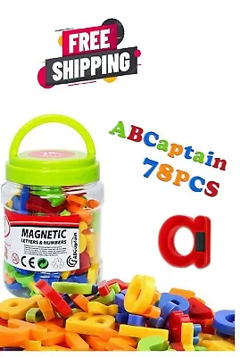 Magnetic Letters Numbers Alphabet ABC 123 Fridge Magnets Preschool Educational. • $12.70