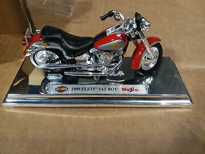 Vintage Maisto Avon Harley Davidson 1:18 Die Cast Motorcycle FLSTF Fat Boy 1999  • $14.88