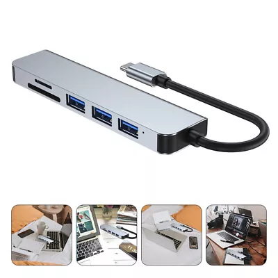 6 Ports Dock Holder Hub Portable USB Micro Power Charge Supply • £11.54