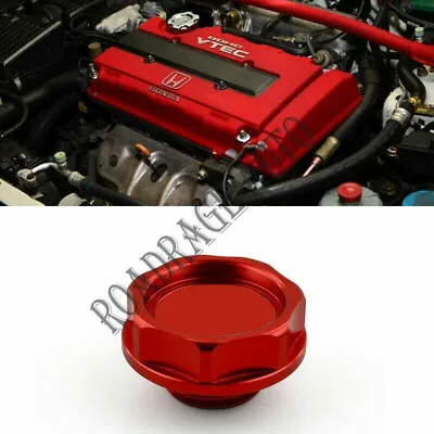 For Honda Acura RED Engine Oil Filter Cap Valve Cover Seal Mugen Aluminum Billet • $11.99