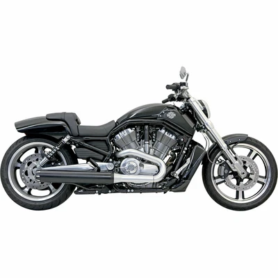 $638.95 • Buy Bassani 1V17RB Black Straight Cut 4  Slip-On Mufflers 2009-17 Harley V-Rod VRSCF