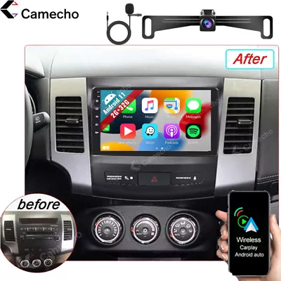 9  Android 11 Carplay Car Radio Stereo GPS For Mitsubishi Outlander 2006-12 Cam • $139.99