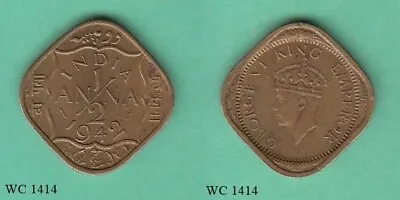British India 1/2 Anna 1942 (George VI) Coin • $6.92