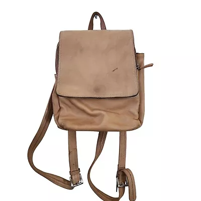 Tignanello Vintage Pebbled Leather Tan Backpack • $48