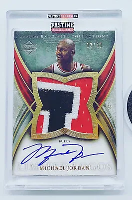 06 07 Ud Exquisite Basketball Michael Jordan Limited Logos Auto Patch #12/50 Ll • $109741.35