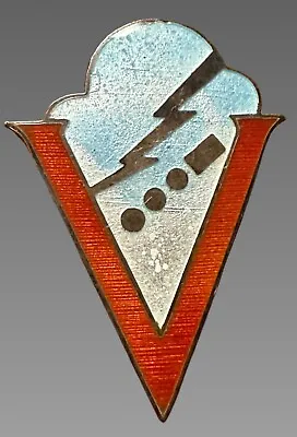 WWII V For Victory Sterling Enamel Pin Great Condition Rare • $207