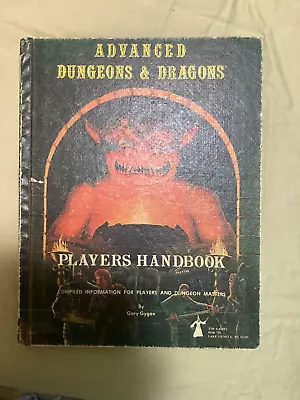 Original D&D TSR Players Handbook Excellent Condition 1st Print Very Rare • $74