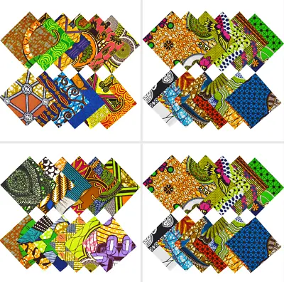 RANDOM AFRICAN CHARM FABRIC PACK PIECES 5 INCH CHARM SQUARES 5 X5  Pack Of 42 • £6.99