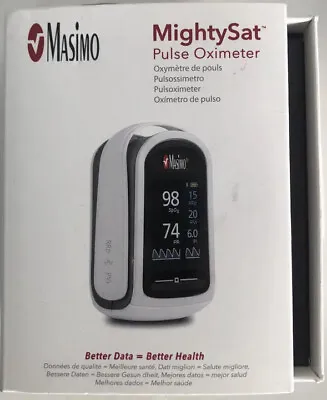 Masimo MightySat Fingertip Pulse Oximeter - 9900 - OLED Bluetooth Mobile APP • $119