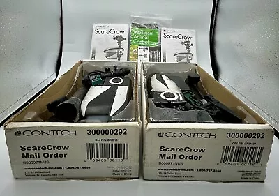 TWO Contech Scare Crow Motion Activated Animal Deterrent Sprinkler 300000292 • $49.99
