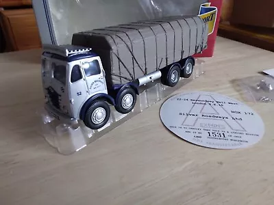 £30 • Buy Corgi 1-50 Scale Foden 8 Wheel Sheeted Platform Lorry-silver Roadways Ltd. 