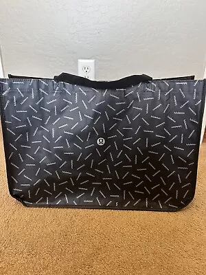 Lululemon Reusable Shopping Tote Bag Black Jumbo XL • $10.99