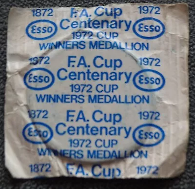 Unopened Leeds United Esso Fa Cup 1872-1972 Centenary Coin • £4.99